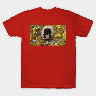 George the mouse with spring flowers 234 T-Shirt